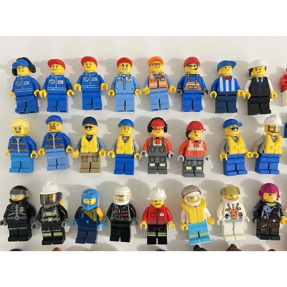 Authentic Lego Mini Figures/ Dolls Mix Lot  & Parts (60+ Mini Figures/ Dolls)